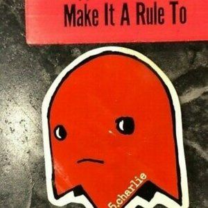 VINTAGE STICKER/DECAL e.5.charlie Pac Man Ghost Classic Video Games Retro Art